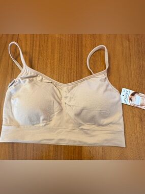Jockey Women’s Soft Wireless Cami Bralette in Light Cream Size L NWT